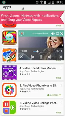 Video Popup Player android App screenshot 13